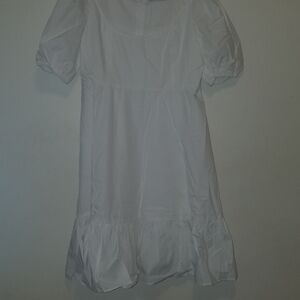 JustFab Classic White Baby Doll Mini Dress